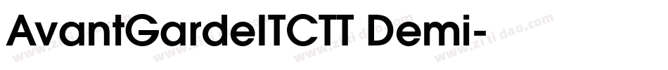 AvantGardeITCTT Demi字体转换